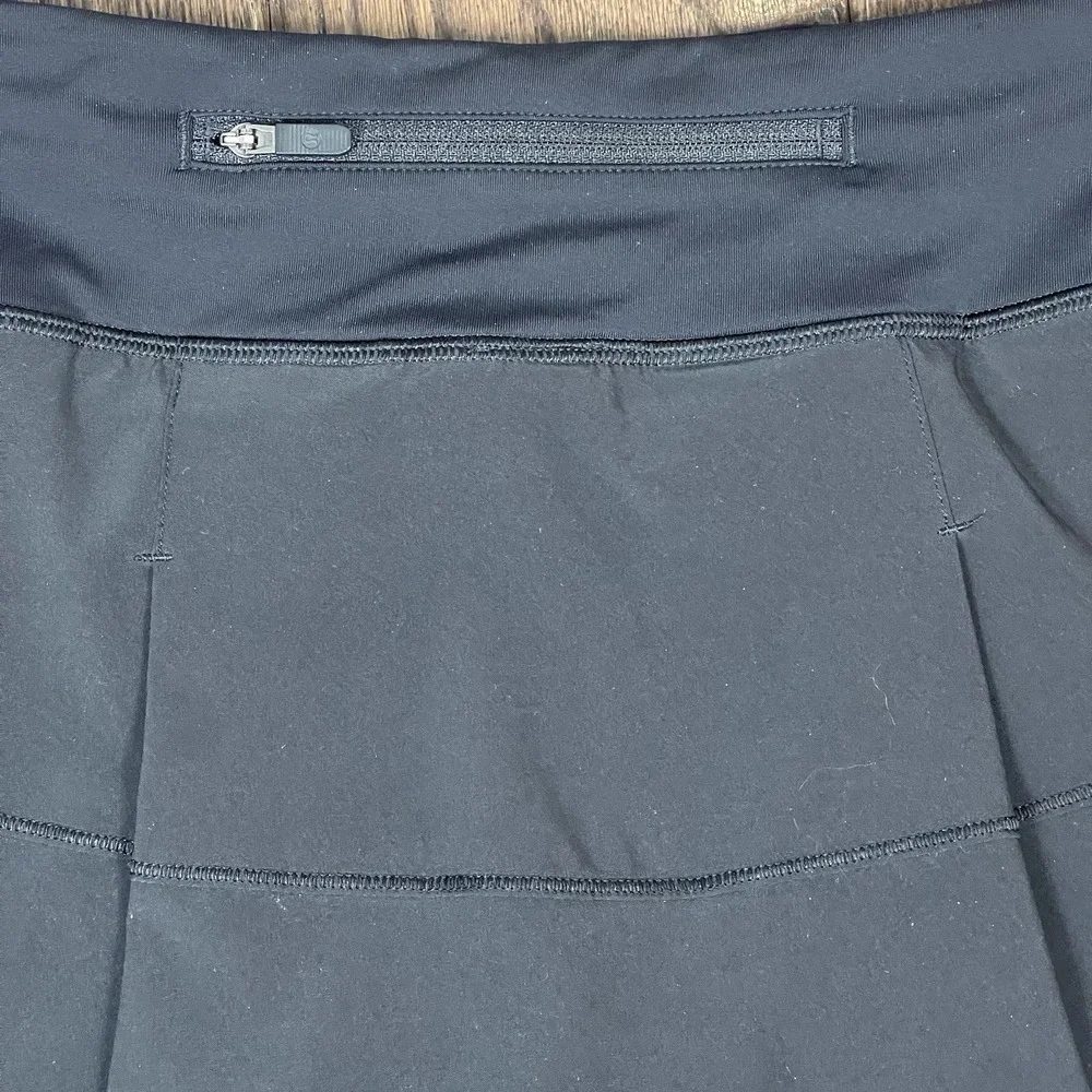 Lululemon Pace Rival Black Mid-Rise Skirt Skort Womens 6 Athletic Golf Tennis